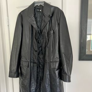 Leather coat